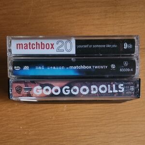 Matchbox 20, Goo Goo Dolls - 1990s & 2000s Cassette Tapes (Lot of 3) 